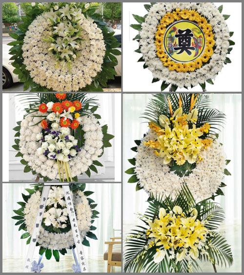 安徽池州市石台县七都镇三甲村花圈速递